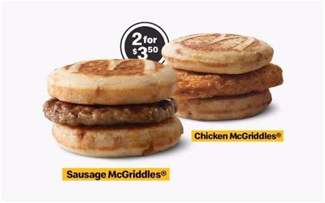 Select Mcdonalds Locations Launch 2 Mcgriddles For 350 Deal