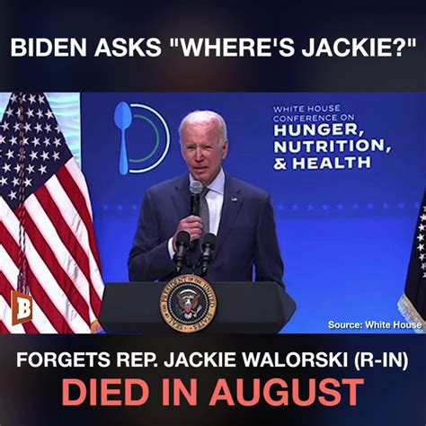 Breitbart News on Twitter: "Biden Asks "Where's Jackie?" -- Forgets Rep ...