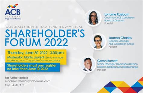 Shareholder Events Acb Caribbean