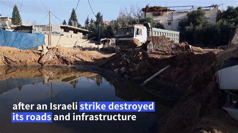 Damage In Gaza S Al Maghazi Refugee Camp After One News Page VIDEO