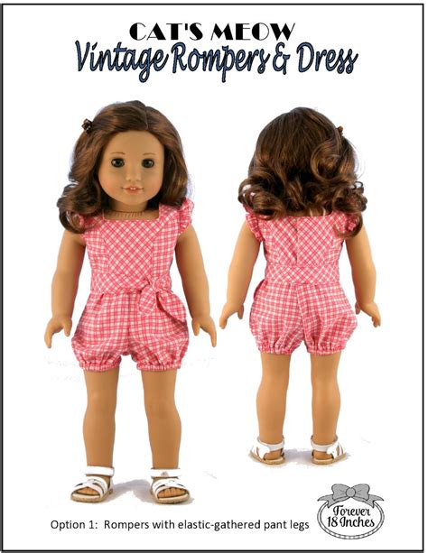 Cats Meow Vintage Rompers Dress And Playsuit Skirt Bundle Doll Clothes