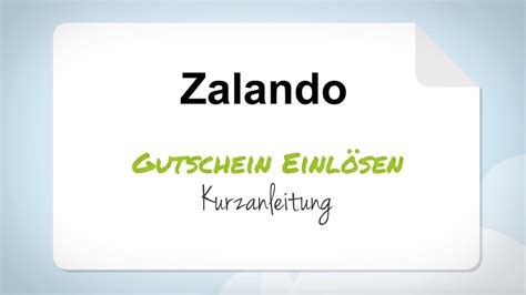 Zalando Gutschein Einl Sen Schritt F R Schritt Anleitung Youtube