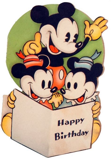 Vintage Disney Happy Birthday