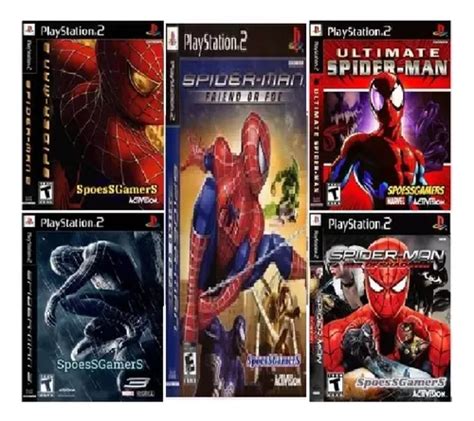 5 Jogos Ps2 Spider Man Homem Aranha Parcelamento Sem Juros