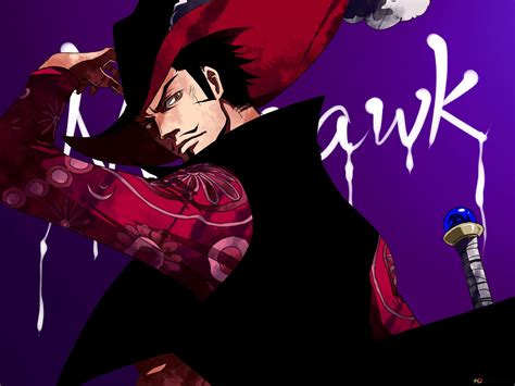 One Piece - Dracule Mihawk (Hawkeye) 4K wallpaper download