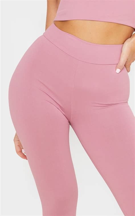 Dusty Pink Yoga Luxe High Waist Gym Leggings Prettylittlething