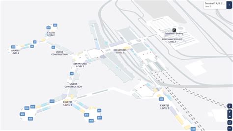 Terminal 1 Las Vegas airport map | Harry Reid (Mccarran) airport gate map