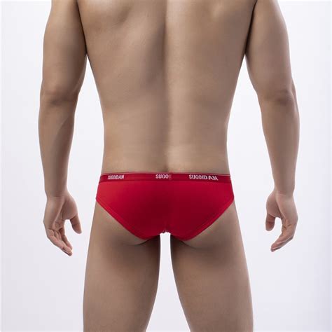 Men S Sexy Low Waist Briefs Tight Breathable Bikini Underwear