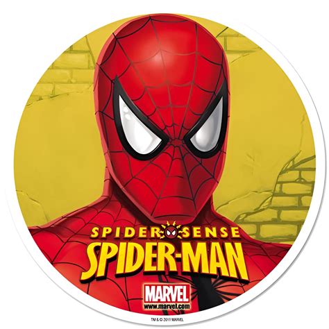 Cialda Ostia Senza Glutine Per Torta Tonda Spider Man Uomo Ragno