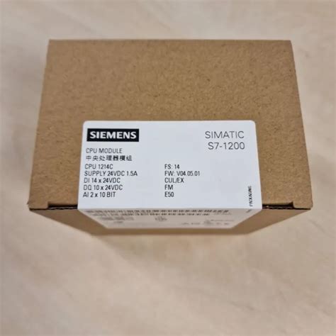 SIEMENS 6ES7214 1AG40 0XB0 SIMATIC S7 1200 CPU 1214C DC DC DC EUR 556