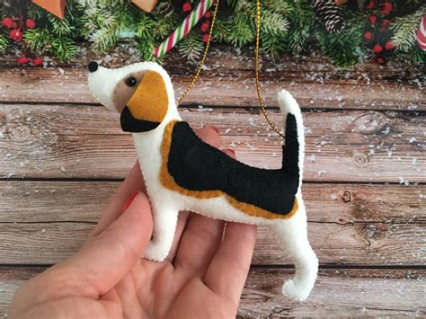 Beagle Ornament Dog Christmas Ornament Beagle Ts Beagle Etsy