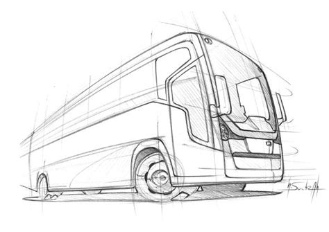 Minibus Drawing at PaintingValley.com | Explore collection of Minibus ...