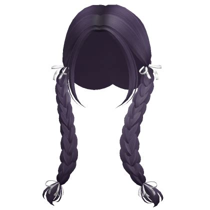 Playful Playground Braided Pigtails Dark Purple Roblox