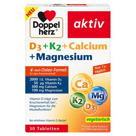 Doppelherz D K Calcium Magnesium Tabletten St Ck Medpex