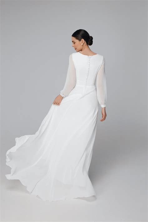 long sleeve wedding dresses modest 3
