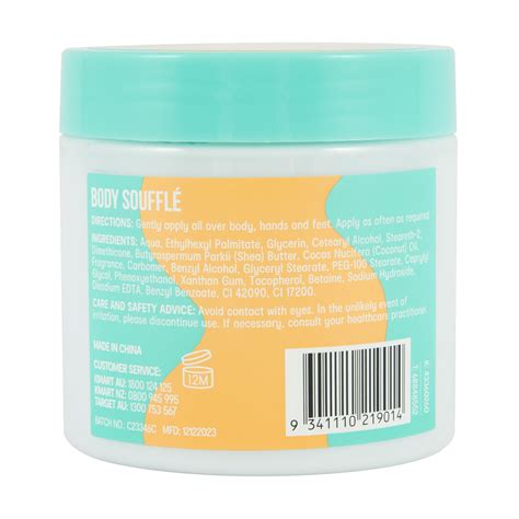 Oxx Bodycare Body Souffle Body Cream 200ml Charcoal Crush Scented Kmart