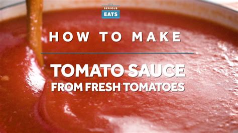 How To Make Tomato Sauce From Fresh Tomatoes YouTube