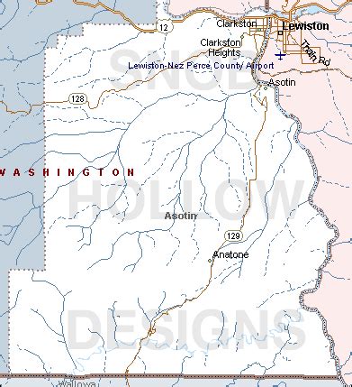 Asotin - countymapsofwashington.com