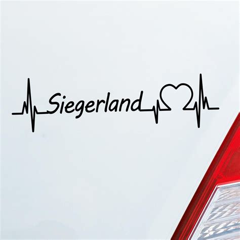 Stickeraffe Auto Aufkleber Siegerland Puls Herzschlag Fun Sticker Hec