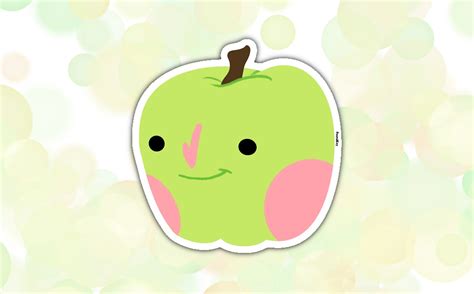 Green Apple Sticker Etsy