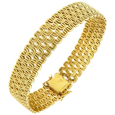 18 Karat Yellow Gold Bracelet Made In Italy At 1stdibs 18k Gold