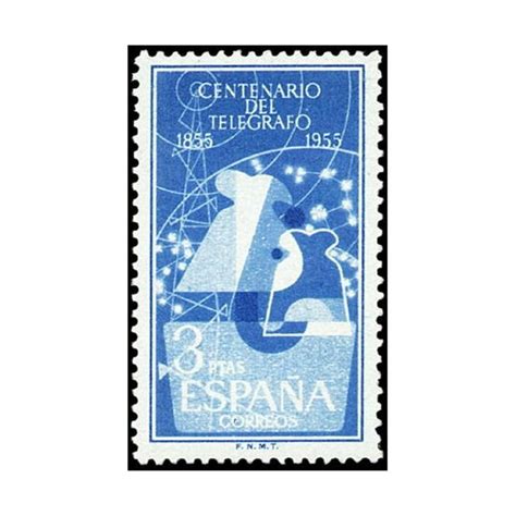 1955 8 de diciembre Centenario del Telégrafo azul 4326 1182