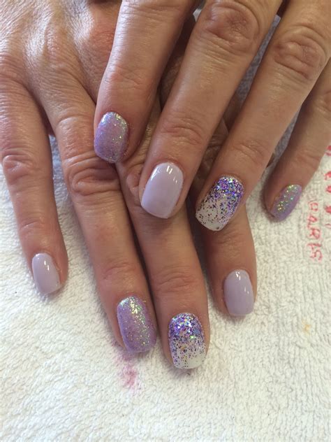 Bio Sculpture Gel Nails Bio Sculpture Gel Nails Natural Gel Nails Glitter Accent Nails Nail