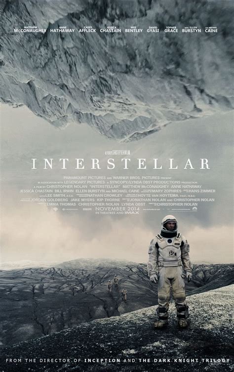 Interstellar 2014 Directed By Chris Nolan Starring Matthew