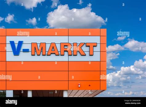 Advertising And Company Sign Of The Company V Markt At The Entrance To