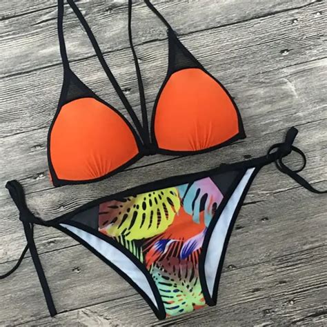 NODELAY New Sexy Bikini Women Swimsuit Spa Cross Bandeau Bikini Set