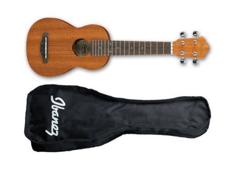 Ibanez Uks10 Soprano Ukulele W Gig Bag Open Pore Natural Uks 10