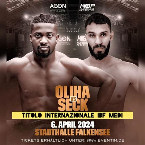 Il 6 APRILE a Falkensee ETINOSA OLIHA VS ISMAEL SECK PER IL TITOLO INT