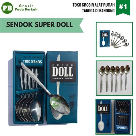 Super Doll Sendok Makan Garpu Makan Stainless Steel Anti Karat Murah