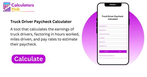 Truck Driver Paycheck Calculator Online