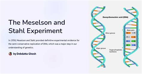 The Meselson and Stahl Experiment