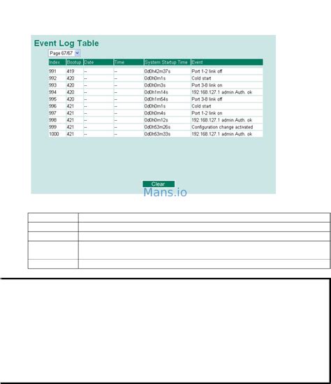 Moxa EDS P506A 4PoE MM ST T 98 109 Using Event Log