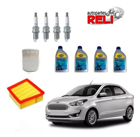 Kit Afinación Ford Figo 1 5 4 Cil Bujías Y Aceite Hella 5w30