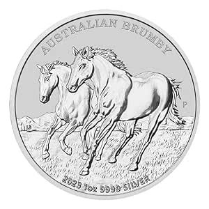 Silbermünze Brumby Pferde Wildpferde 2023 4 Ausgabe 1 oz Perth Mint