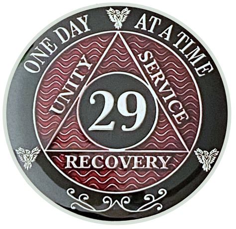 Recovery Birthday Sobriety Medallion Sober Alcoholics Anonymous