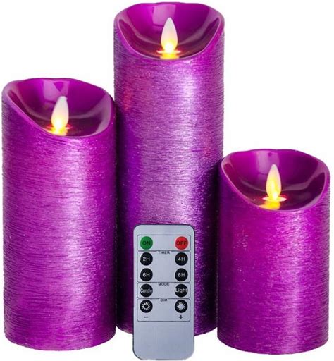 Milumilu Purple Glitter Battery Operated 5 Inch 7 Inch 9