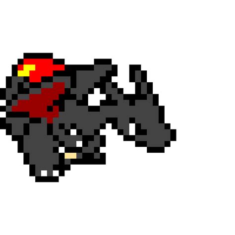 Shiny Charizard Pixel Art