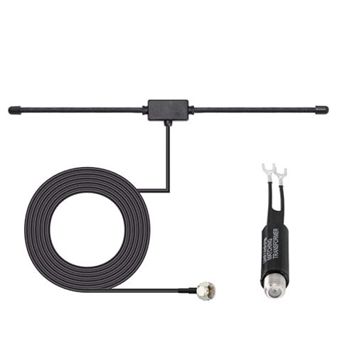 Bingfu 75 Ohm 300 Ohm FM T Shape Dipole Antenna For Indoor Digital HD