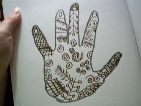 Henna Hand · A Tattoo · Drawing on Cut Out + Keep · Creation by Ashley P.