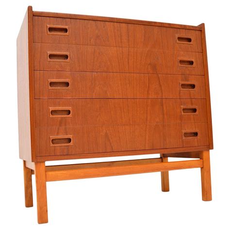 Danish Teak Chest Of Drawers Vintage 1960 S Retro For Sale At 1stDibs