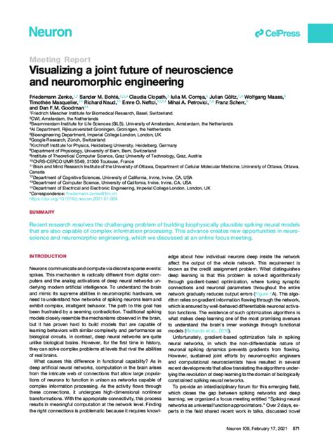 Fillable Online Visualizing A Joint Future Of Neuroscience Fax Email