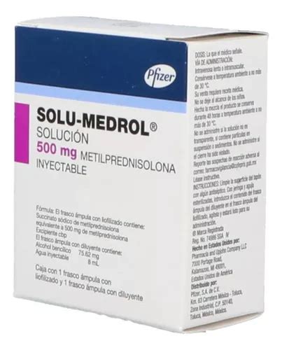 Solu Medrol Mg Caja Con Frasco Mpula Con Diluyente Y Env O Gratis