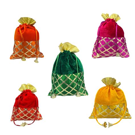 Potli Bags Favor Indian Muslim Punjabi Wedding Favor Diwali Gift Bag