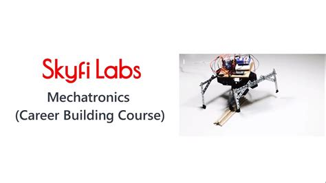 Mechatronics Career Building Course From Skyfi Labs Youtube