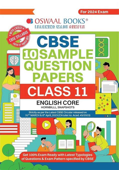 Oswaal Cbse Sample Question Papers Class English Core Hornbilll