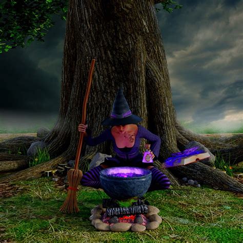 Witch Cauldron Broom Magic - Free image on Pixabay